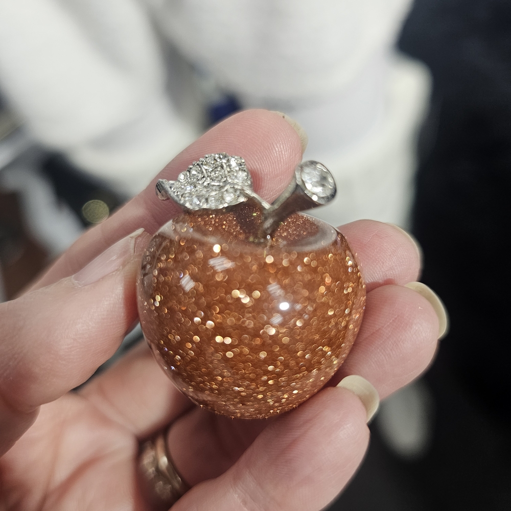 NWT Copper Agate Gemstone & Swarovski Crystal Apple – Artinfinitum.art